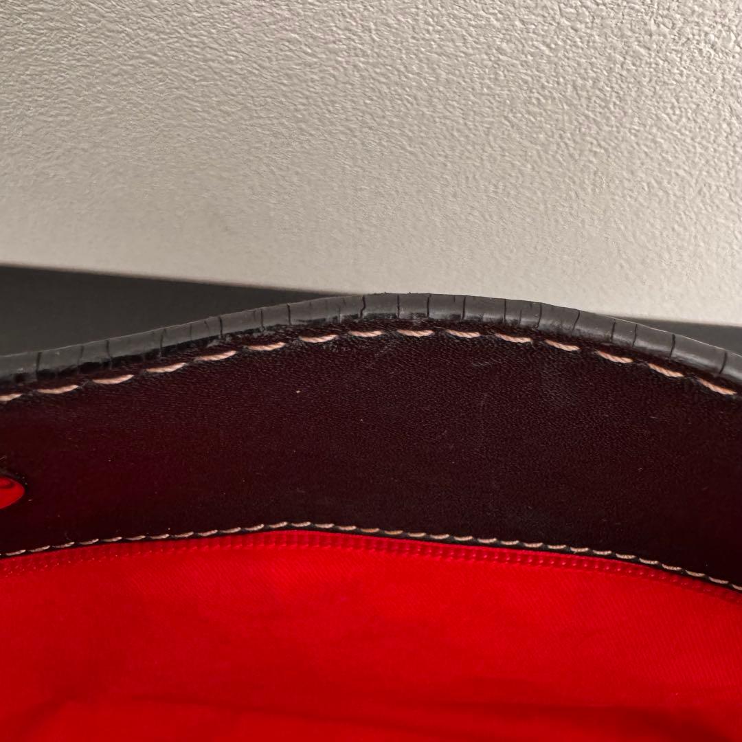 【希少】LOEWE ロエベ ロゴ レザー トートバッグ 黒 ショッパー