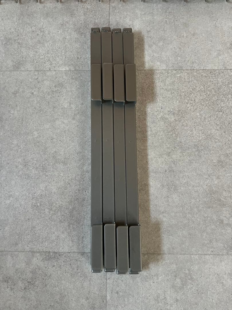 無印良品　ステンレスユニットシェルフ　追加用ワイヤーバスケット84cm2個セット