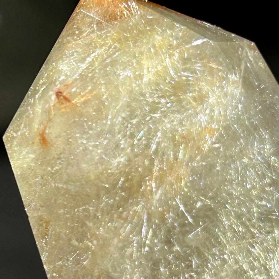 ★高級品！福財龍王秘宝⑤！エンジェルヘアゴールド　ルチル 六角柱　原石