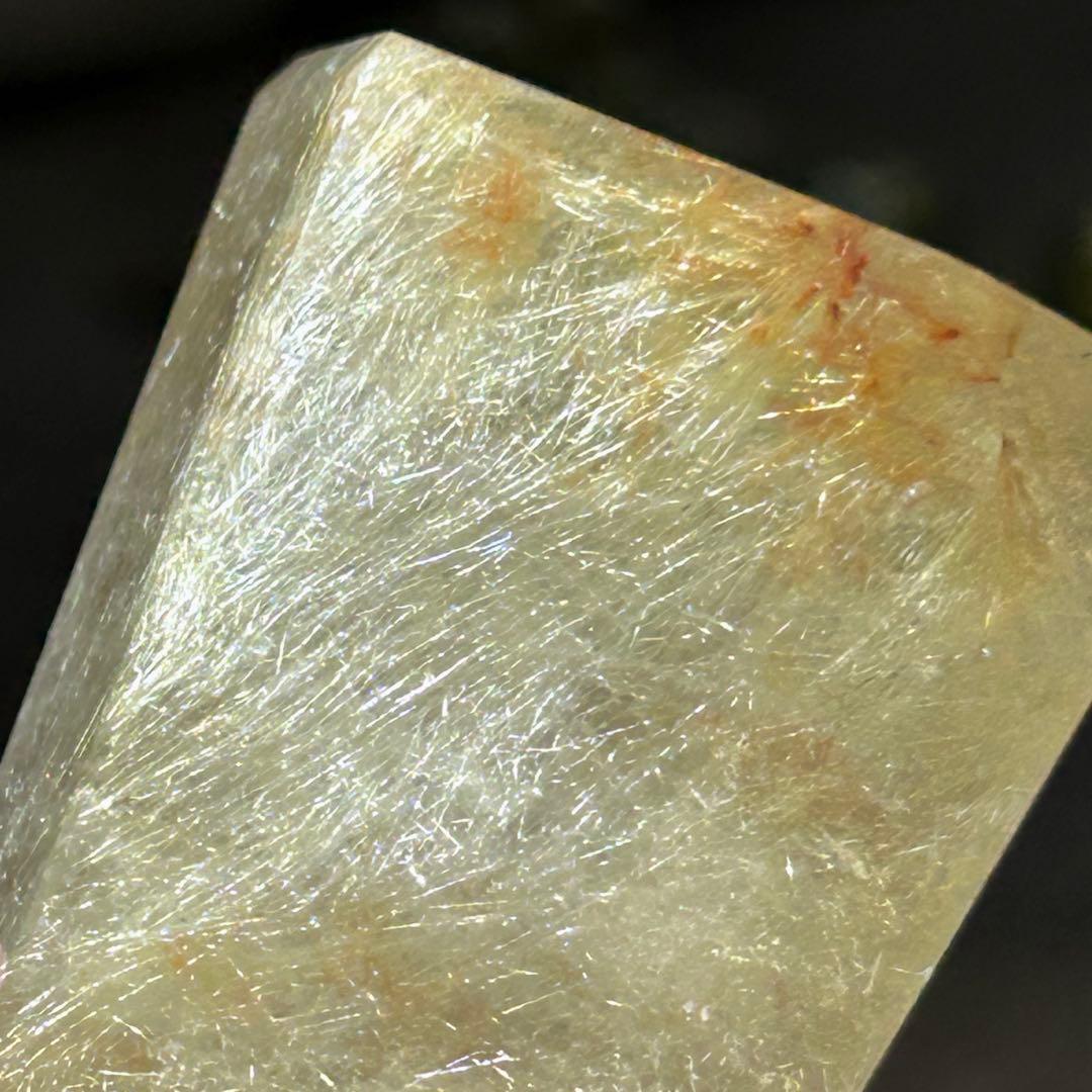 ★高級品！福財龍王秘宝⑤！エンジェルヘアゴールド　ルチル 六角柱　原石