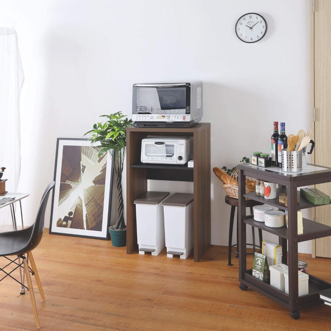 収納棚 キッチンラック レンジ台 ゴミ箱収納