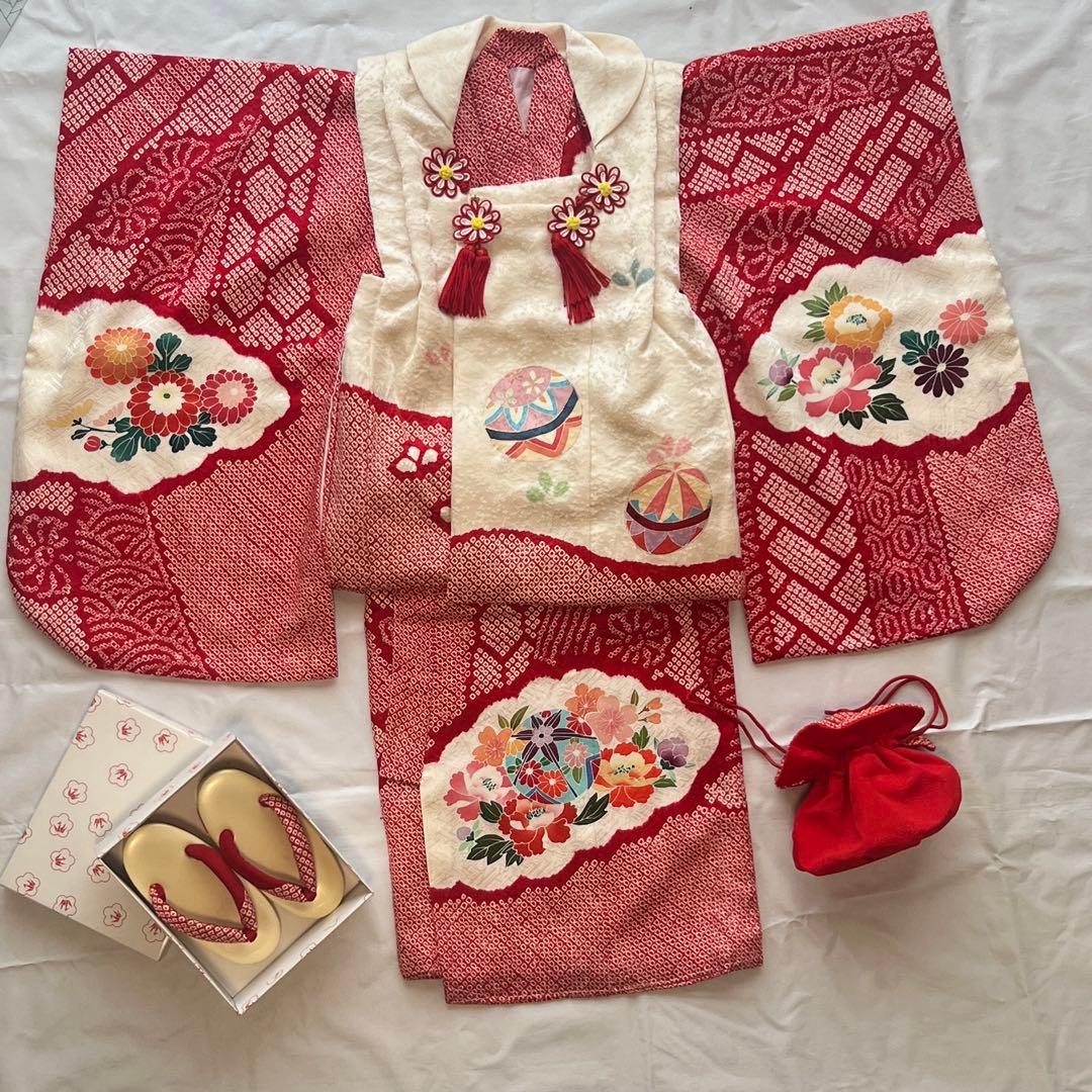 七五三　三歳　着物フルセット