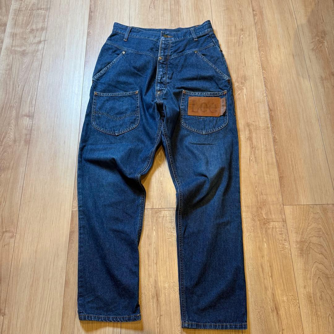 【美品】メルシーボークー Lee コラボうしろまえデニムパンツ S