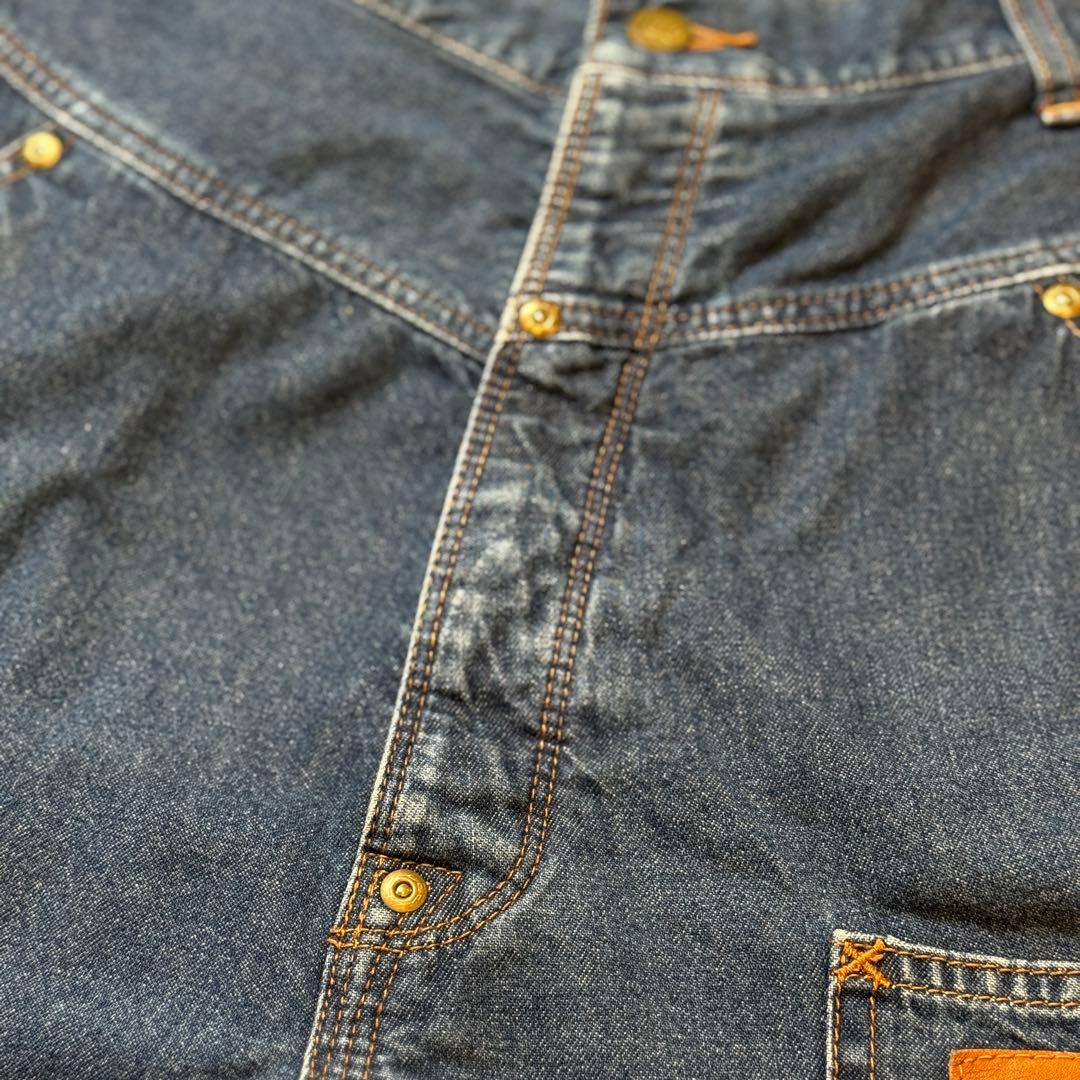 【美品】メルシーボークー Lee コラボうしろまえデニムパンツ S