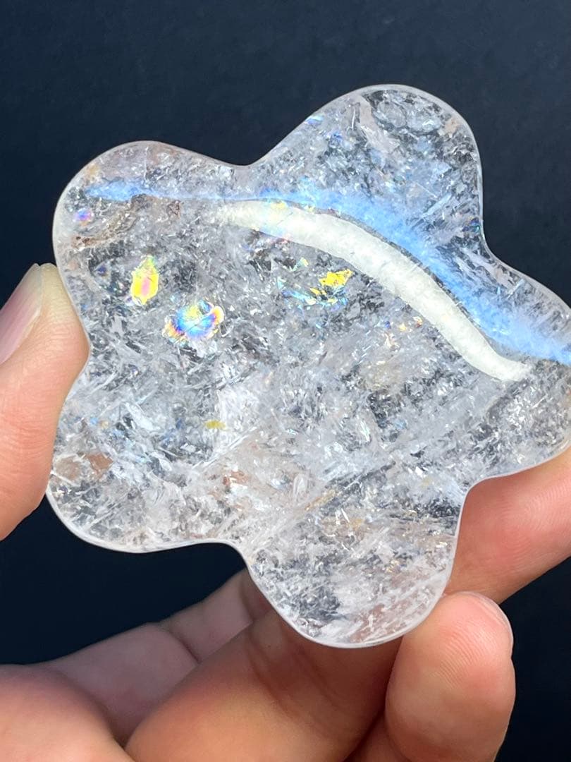 天然石　高品質　ピンクアゼツライト　ぷっくりお星様　約140g台座付き⭐️1920