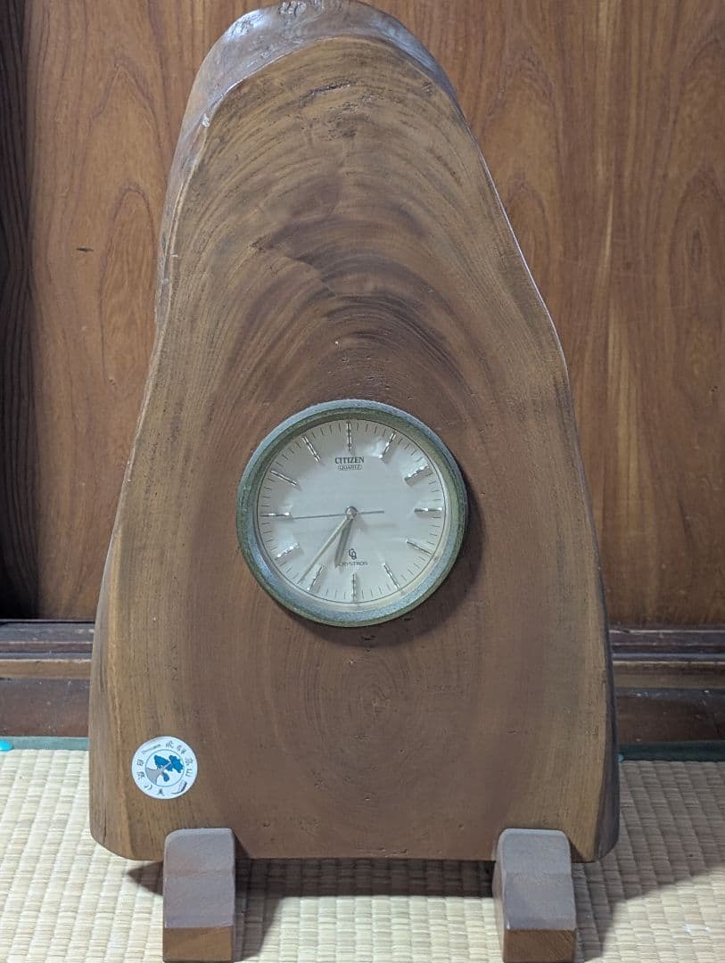 CITIZEN 木製置時計 RYSTRON