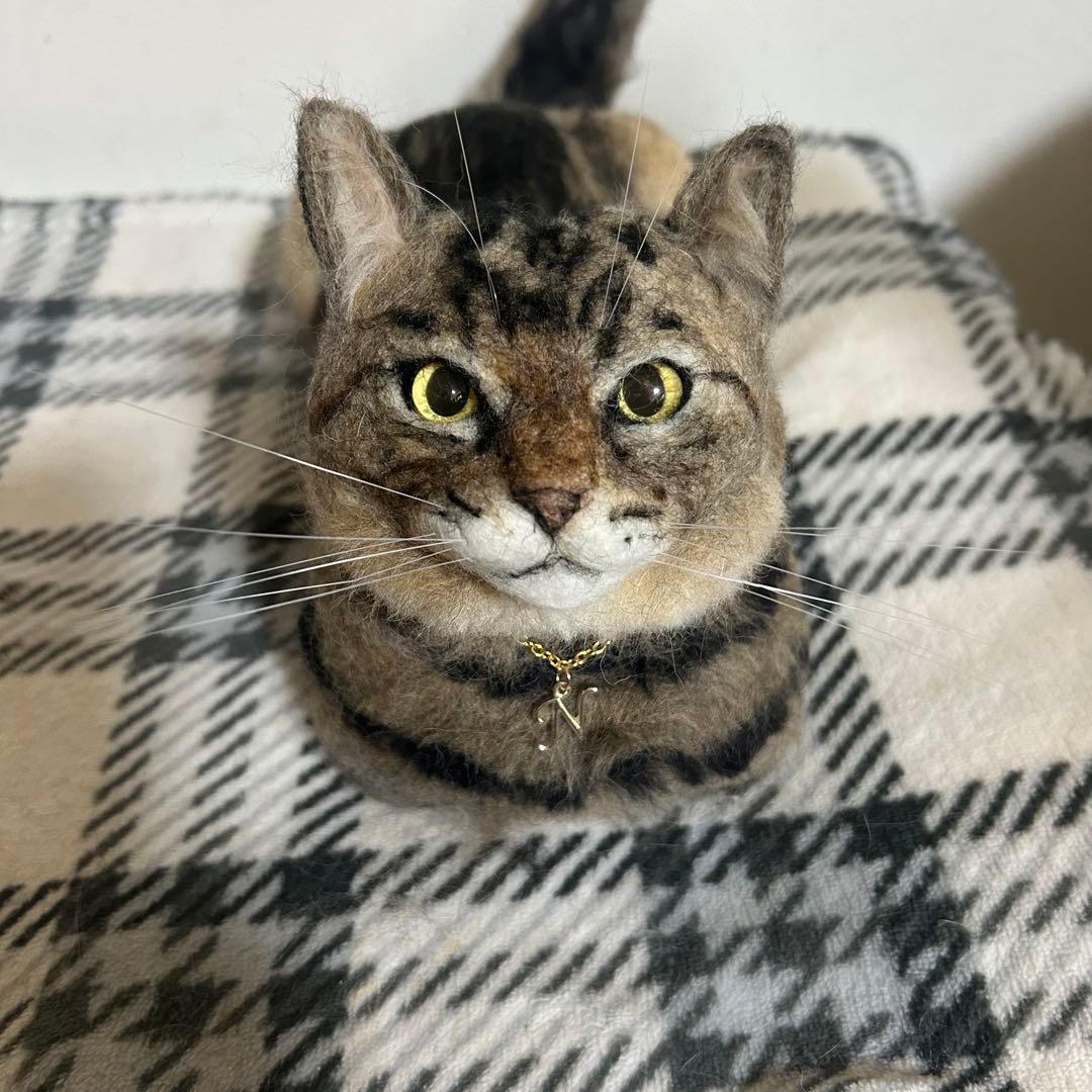 羊毛フェルト 猫