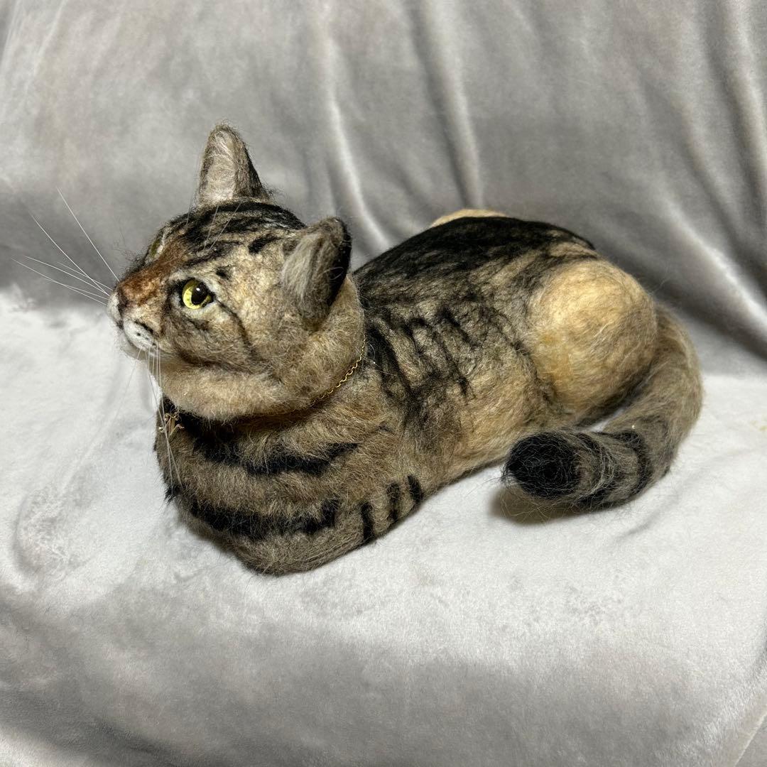 羊毛フェルト 猫