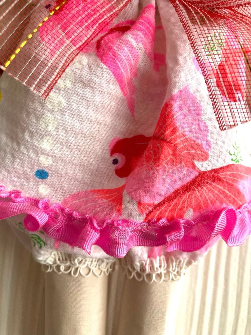 つきもとつきこの文化人形 ヘロヘロ人形 夏限定 金魚浴衣 大正ロマン 昭和レトロ