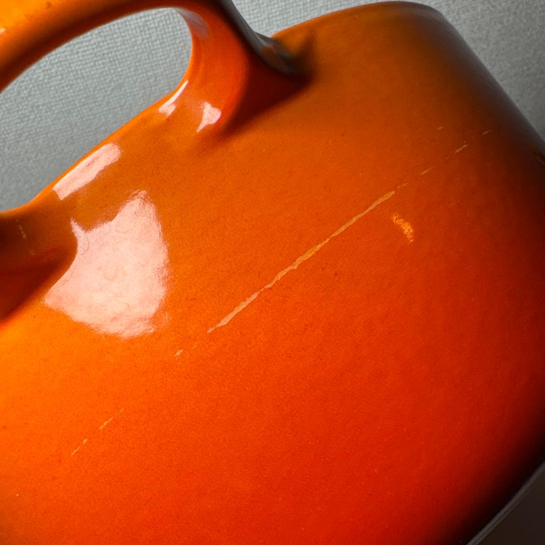 Le Creuset 鋳鉄製 両手鍋 オレンジ✨約24cm範囲内お値引きご相談⭕️
