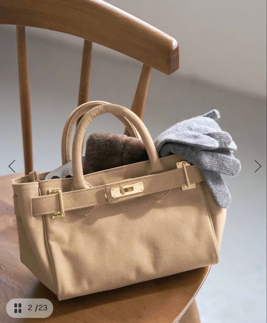 SITA PARANTICA/シータパランティカ 別注フェイクスエードトート S