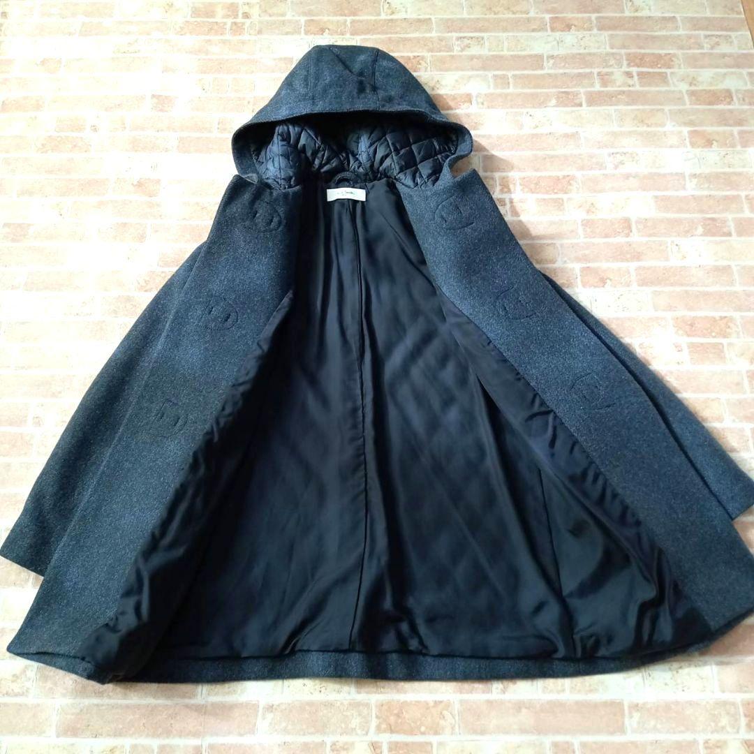極美品☆　ポールスミス　異素材ダッフルコート　キルティング　グレー　42