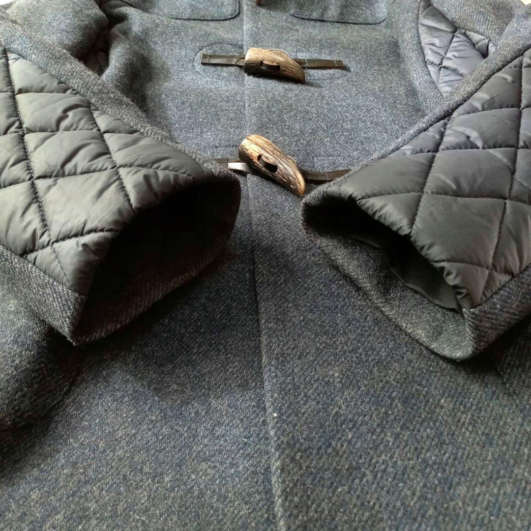 極美品☆　ポールスミス　異素材ダッフルコート　キルティング　グレー　42