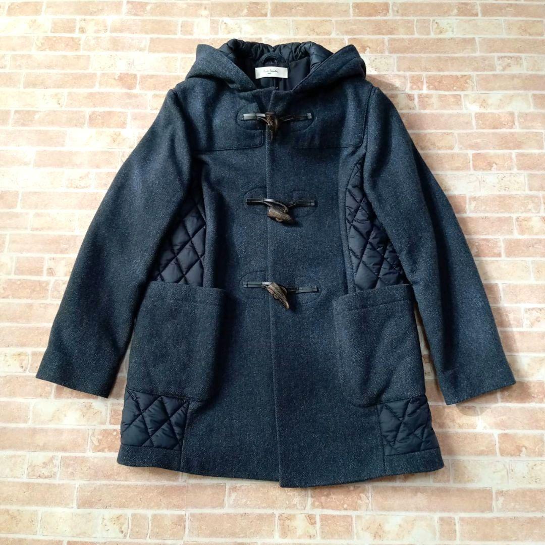 極美品☆　ポールスミス　異素材ダッフルコート　キルティング　グレー　42