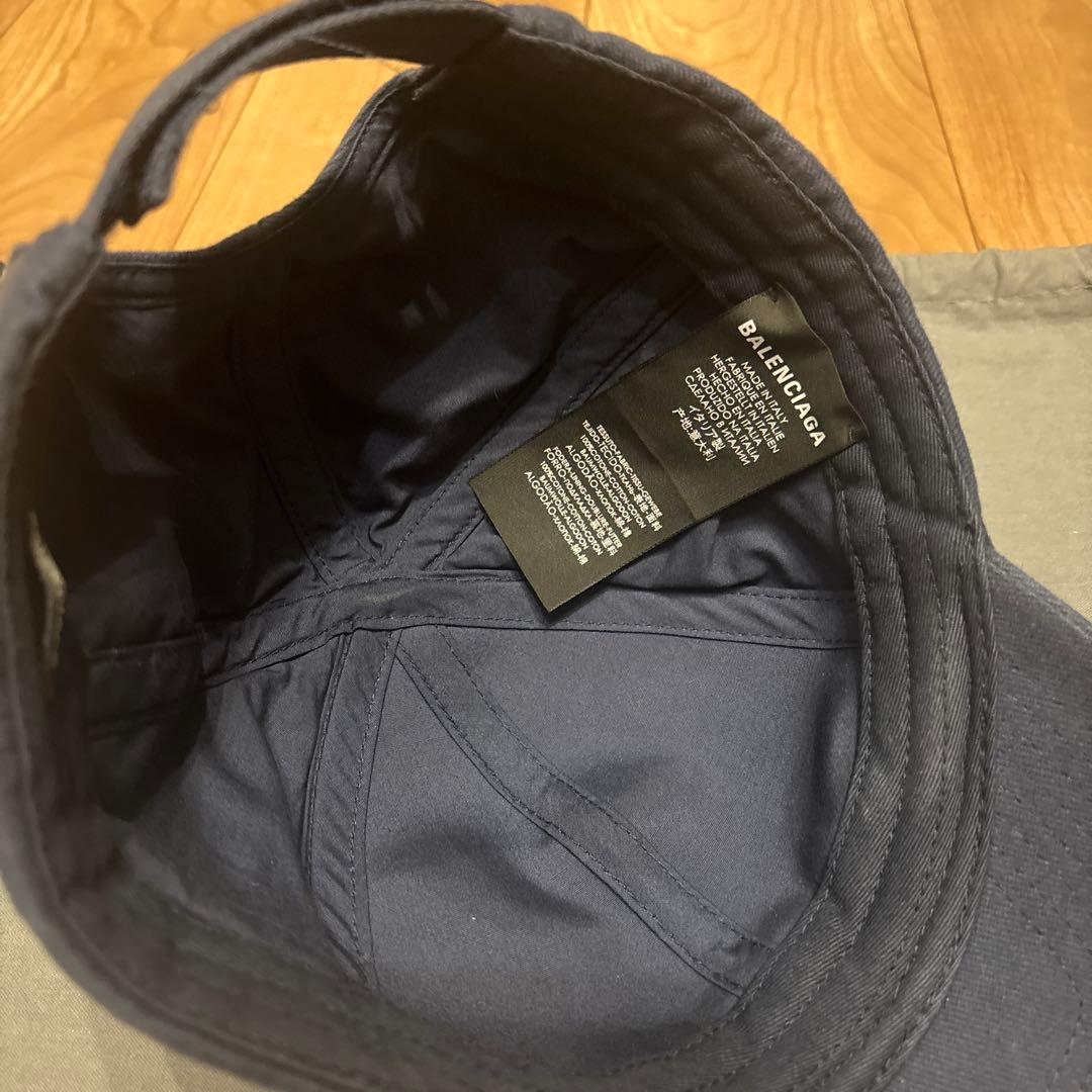 BALENCIAGA ベースボールキャップ ネイビー