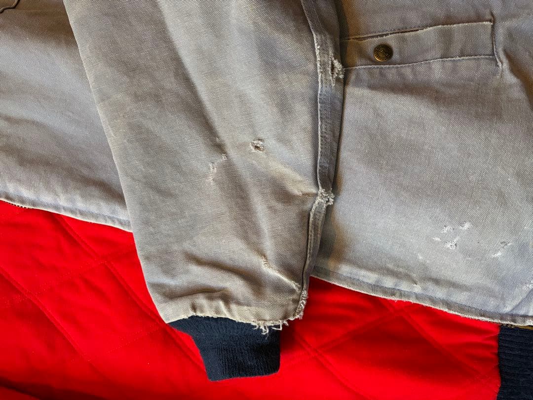 89年製　カーハート サンタフェジャケット　ライトグレー　100周年