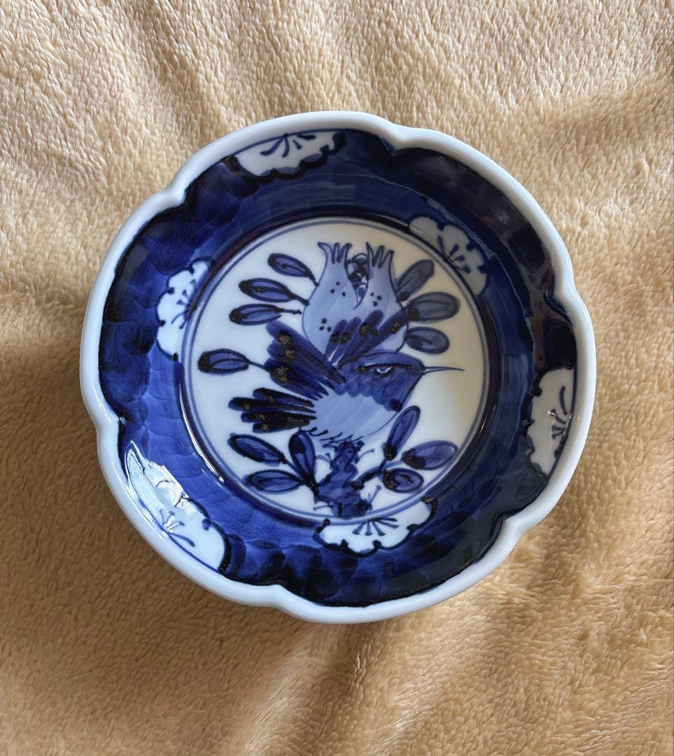 時代物　有田焼　古伊万里様式 花鳥柄 取皿5枚　コレクション向け