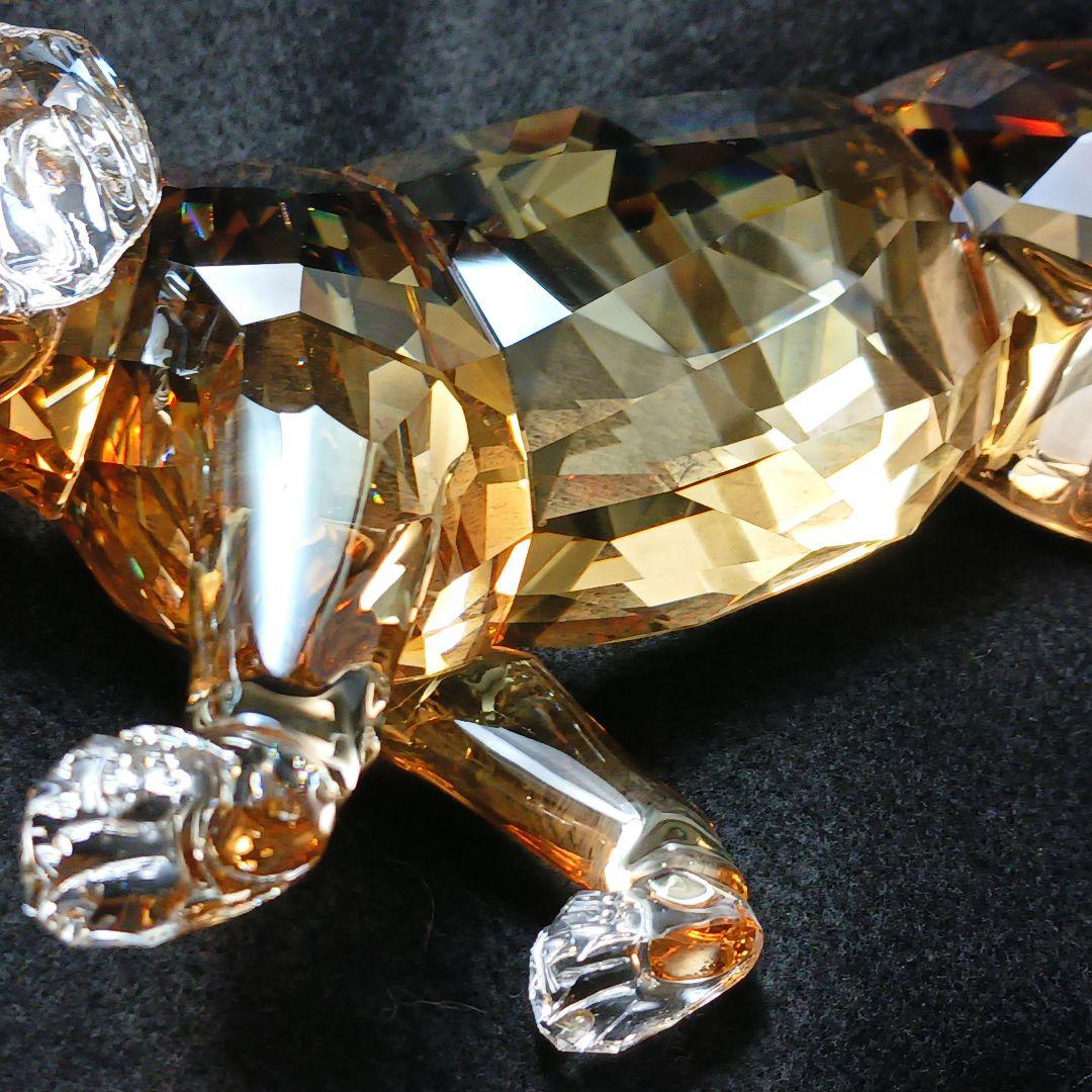 Y2435-1 スワロフスキー 2010年 SCS会員限定 トラ オブジェ 箱付