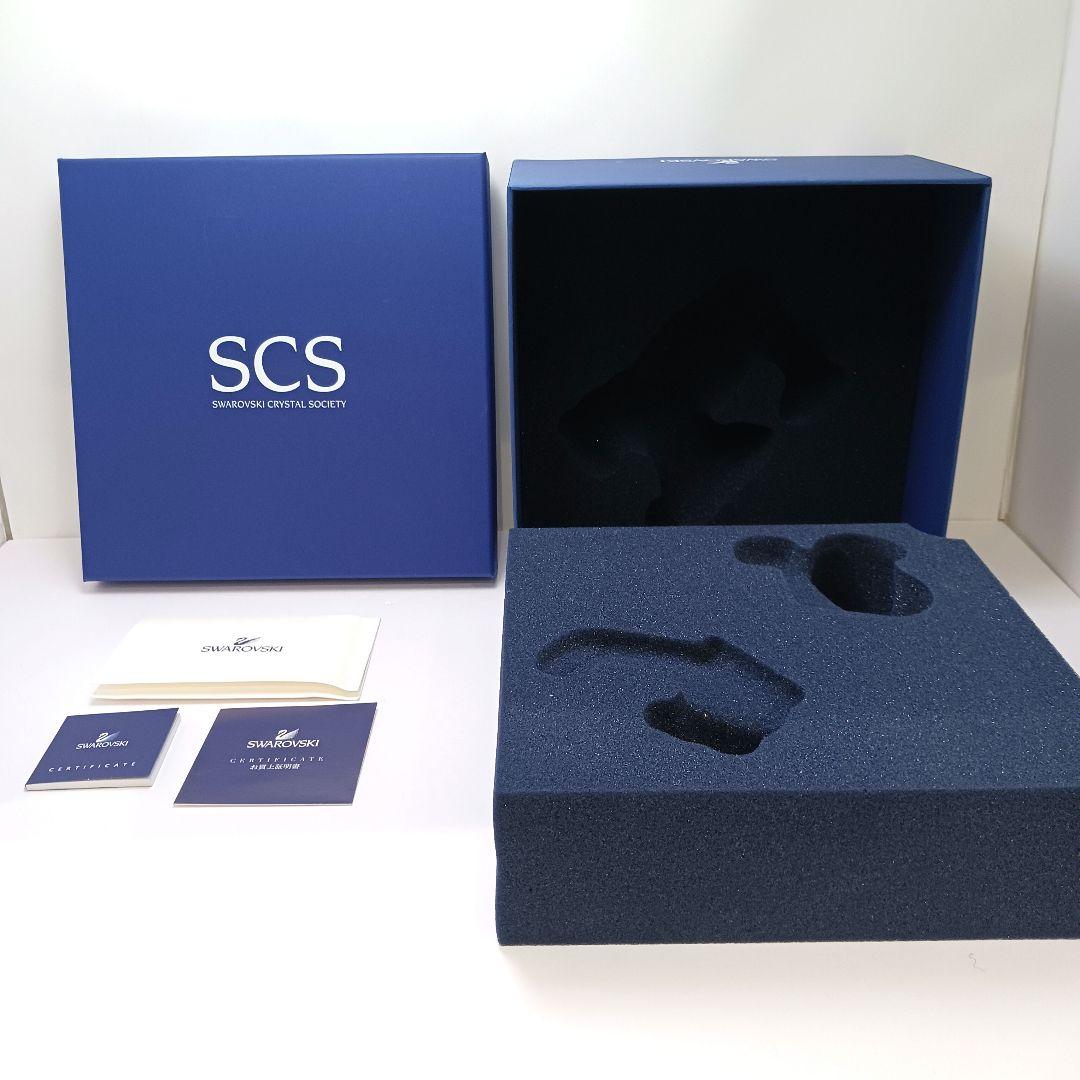 Y2435-1 スワロフスキー 2010年 SCS会員限定 トラ オブジェ 箱付