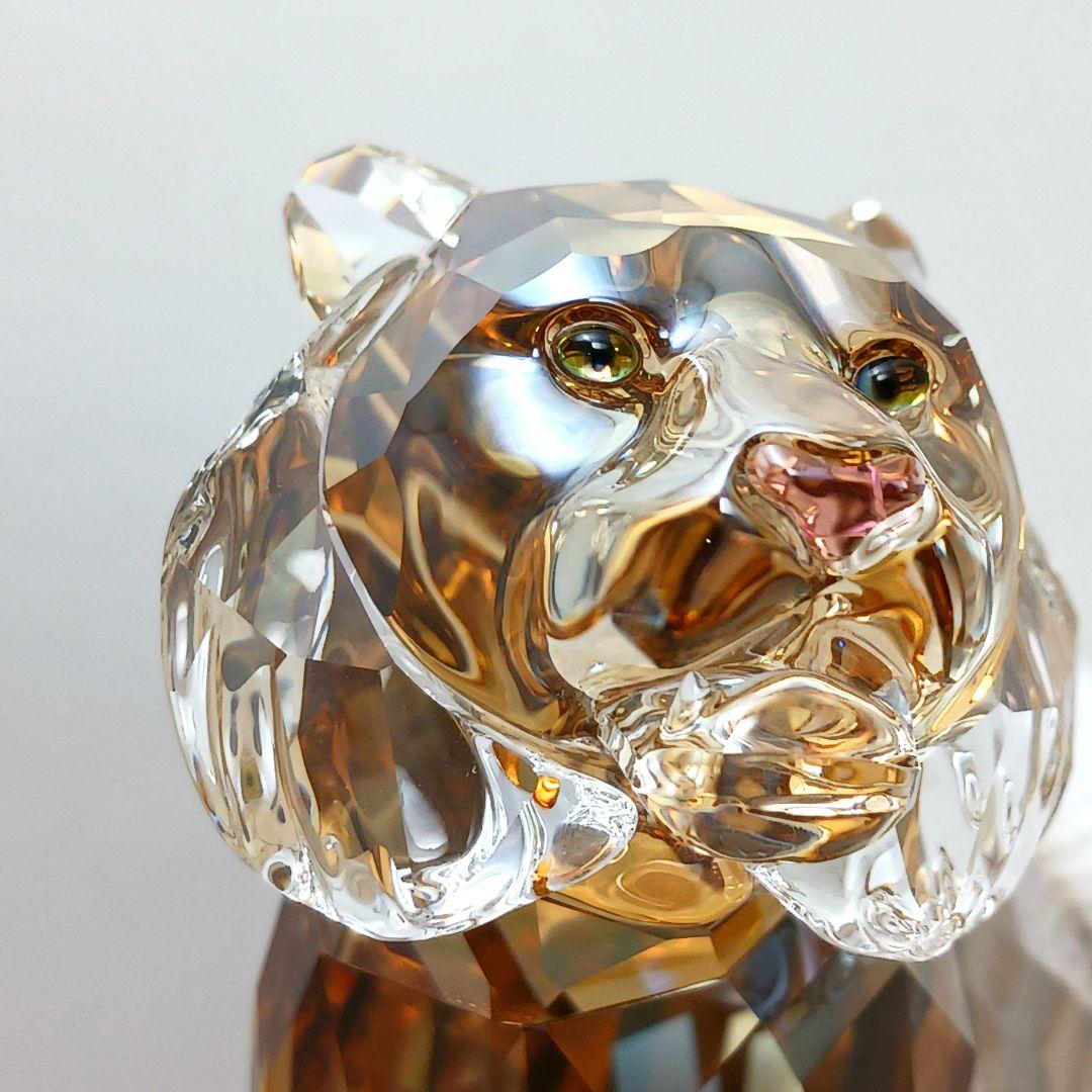 Y2435-1 スワロフスキー 2010年 SCS会員限定 トラ オブジェ 箱付