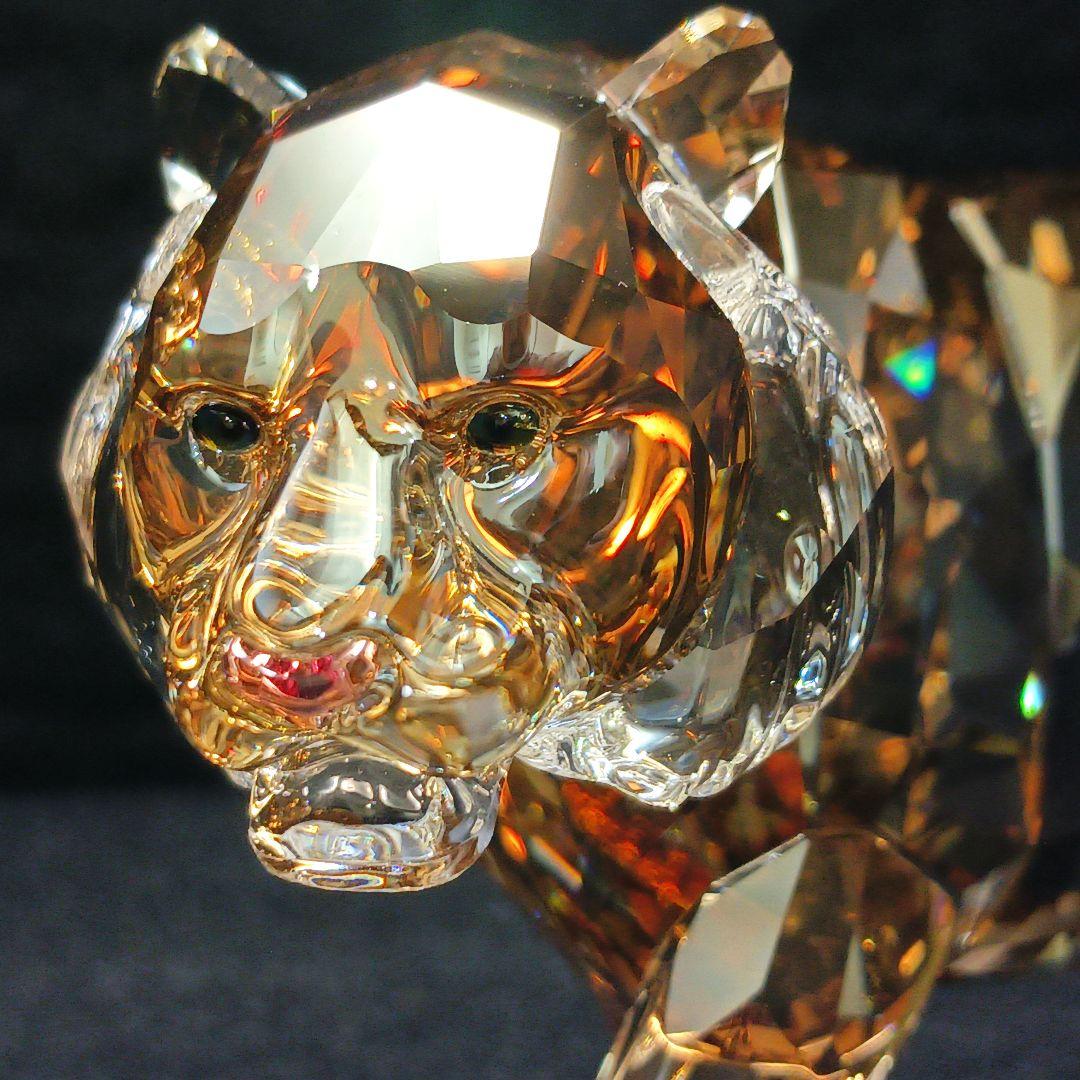 Y2435-1 スワロフスキー 2010年 SCS会員限定 トラ オブジェ 箱付