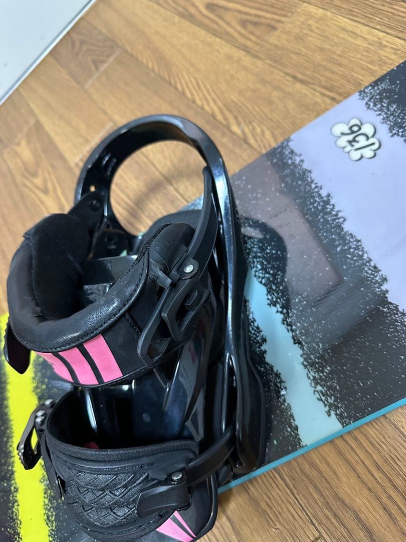 3セットSABRINAスノー ボード135cmビンディング付ブツ24cm