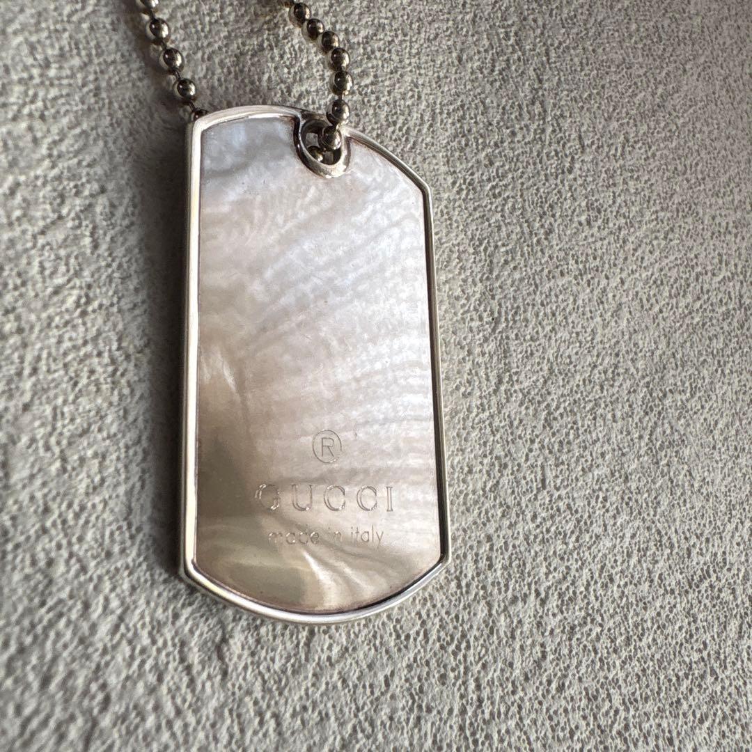 GUCCI グッチキーリング　SV925 プレート ボールチェーン キーホルダー