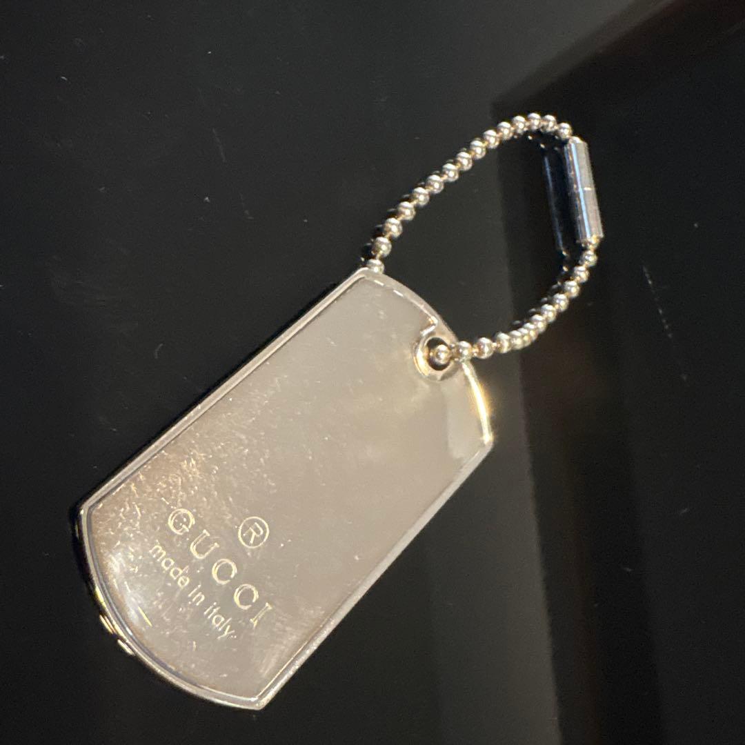 GUCCI グッチキーリング　SV925 プレート ボールチェーン キーホルダー