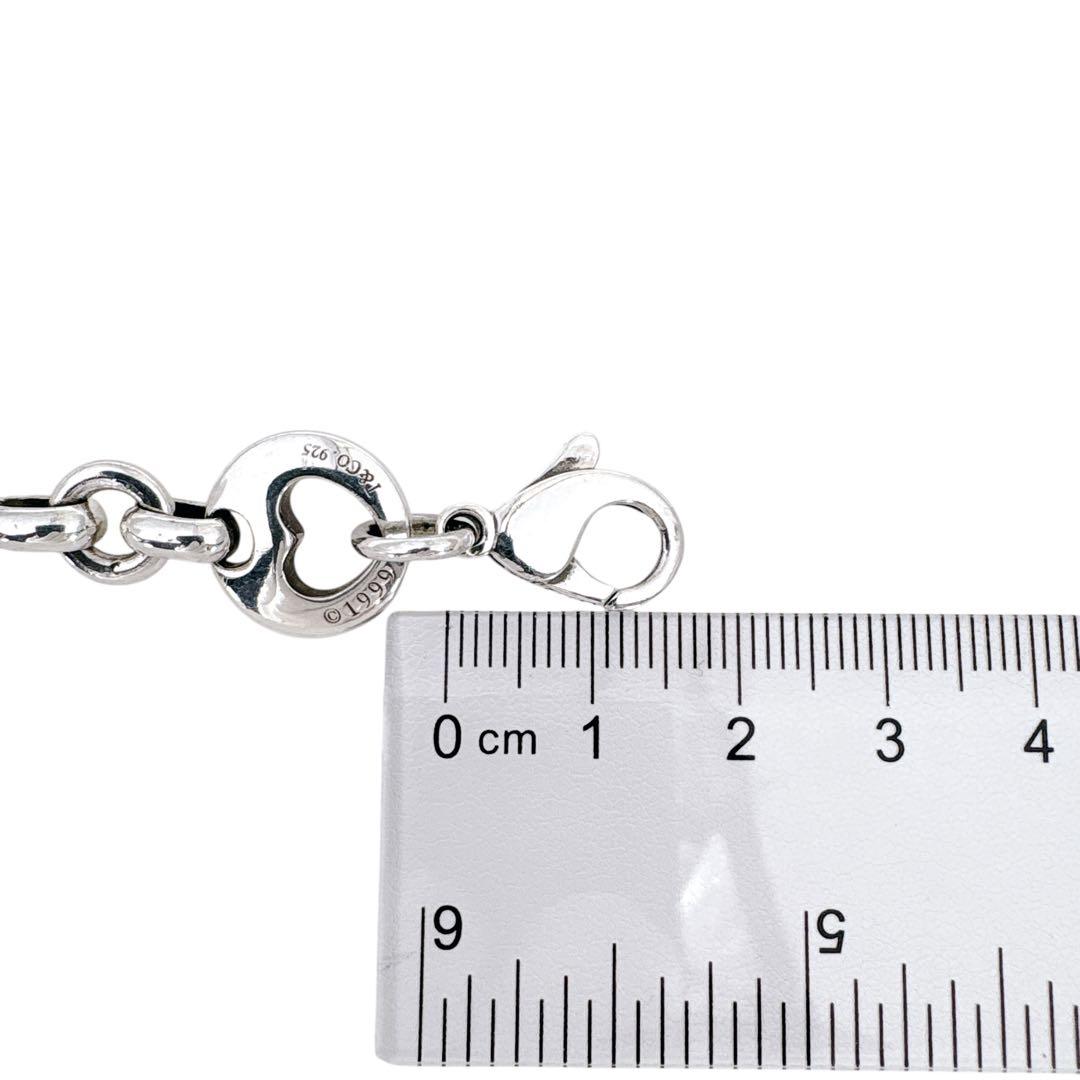 【光沢艶感仕上げ】　ティファニー ピアスドハート シルバー925 ブレスレット