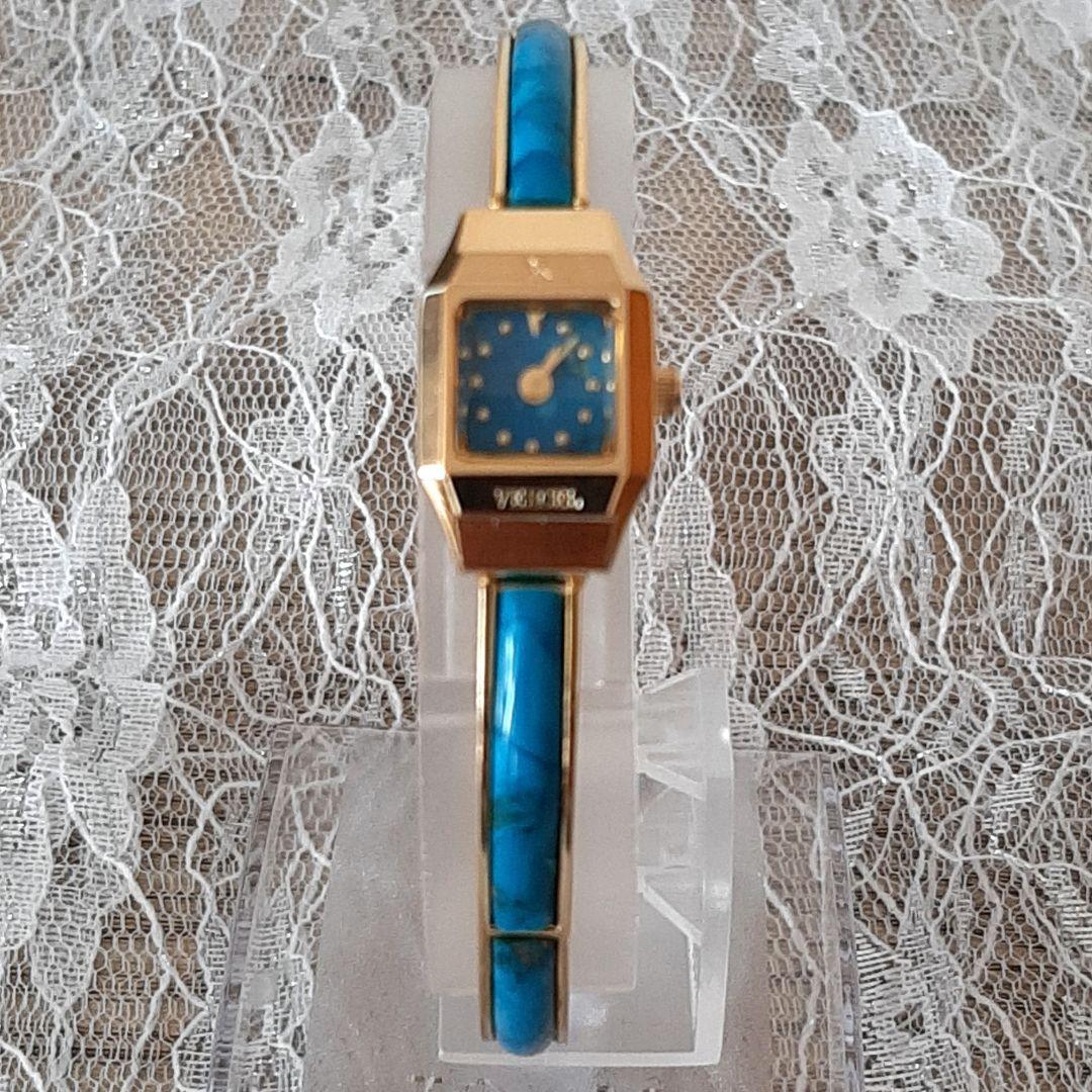 ✨新品電池☆稼働美品✨VEXCEL✨ ヴェクセル天然石　バングルウォッチ