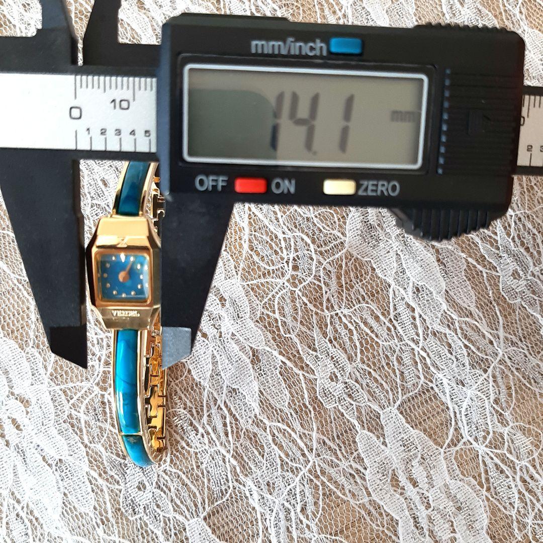 ✨新品電池☆稼働美品✨VEXCEL✨ ヴェクセル天然石　バングルウォッチ