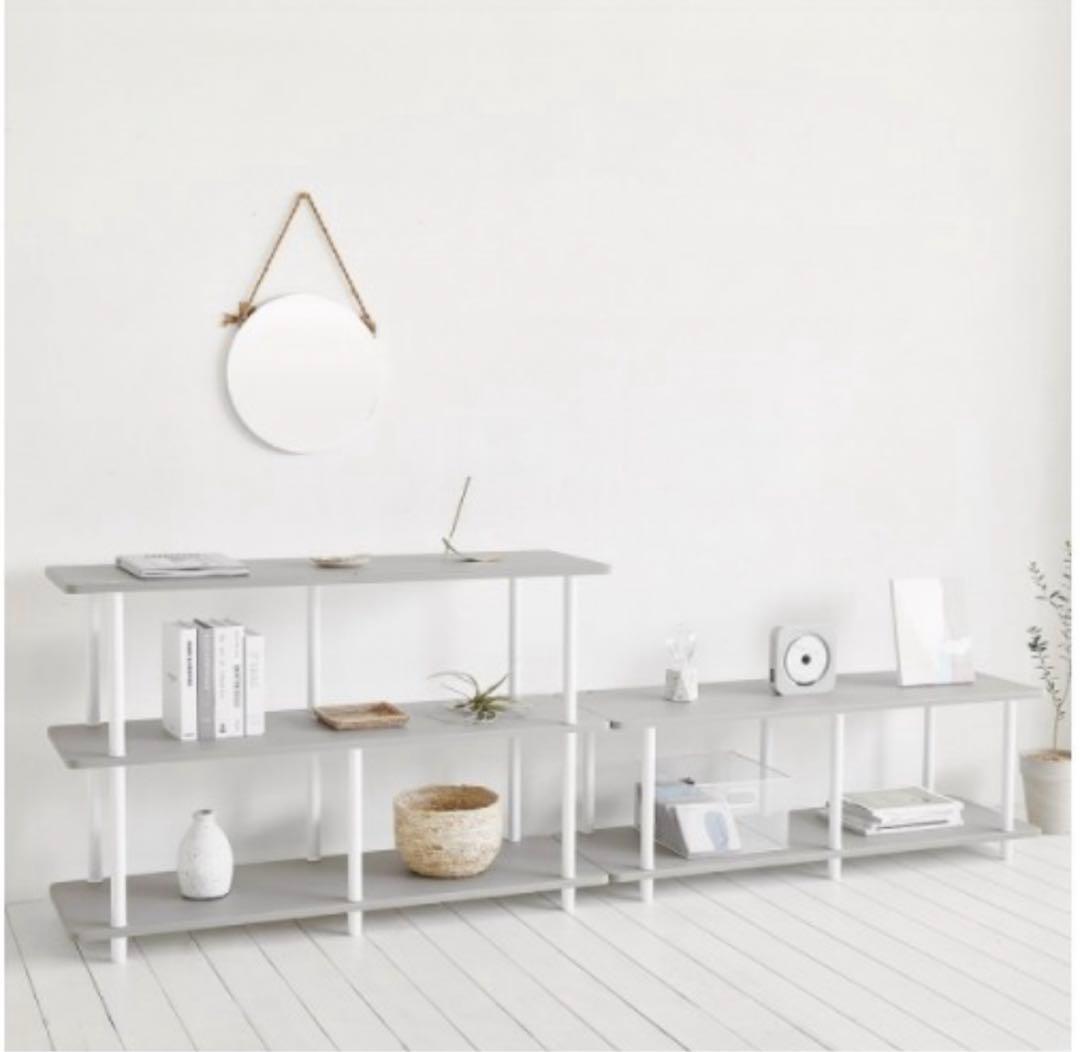 組み立て式棚2段 ラック 韓国インテリア