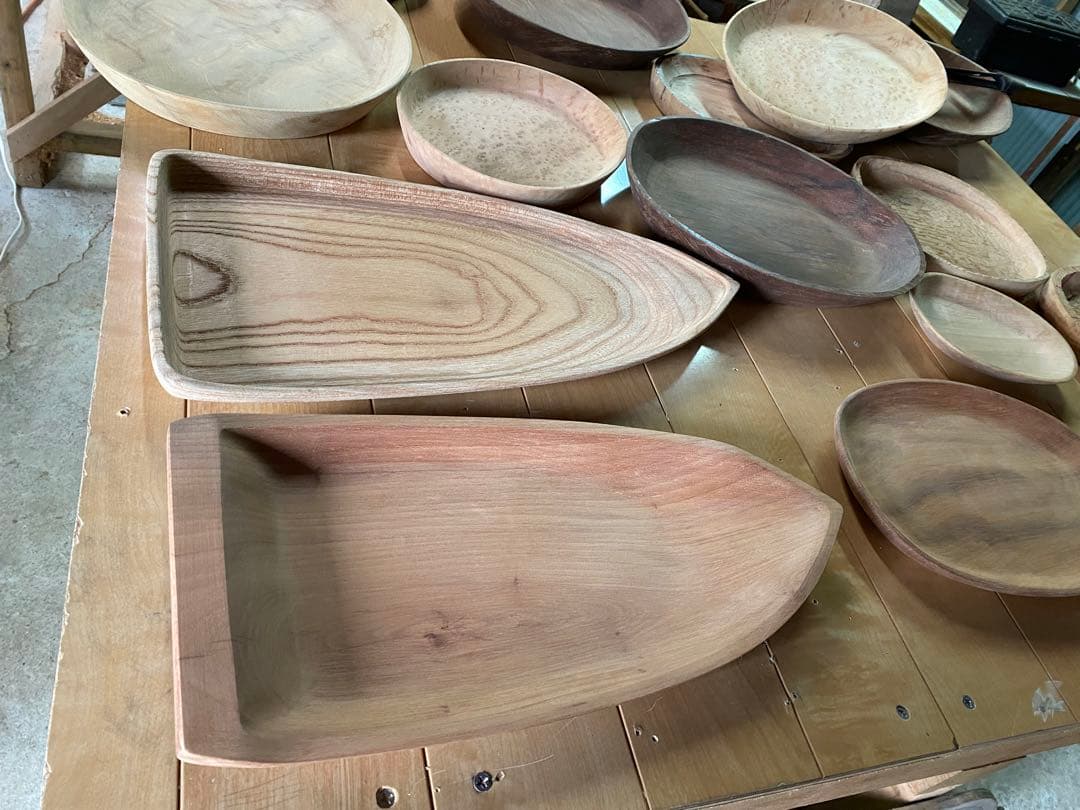 漆塗り　皿・お盆など(今年製作中、注文承ります)