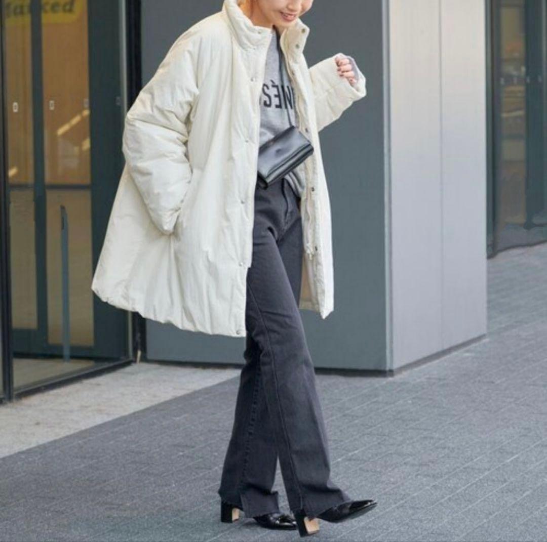 まりん『Spick & Span』スタンドカラー中綿オーバーブルゾンコート