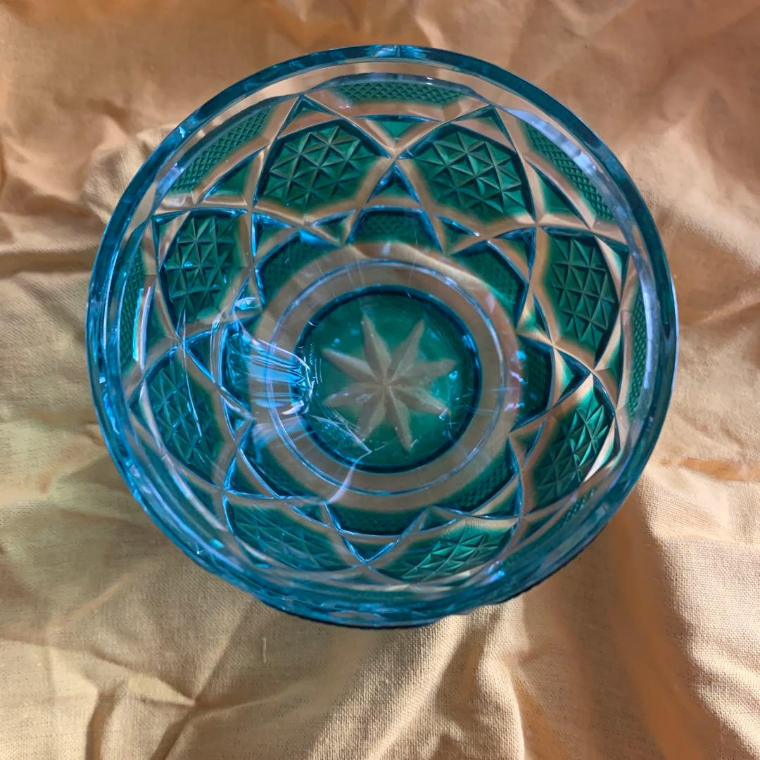 薩摩切子　子付鉢