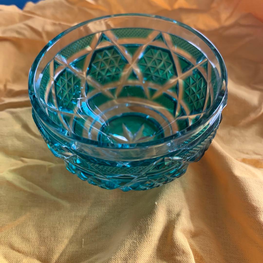 薩摩切子　子付鉢