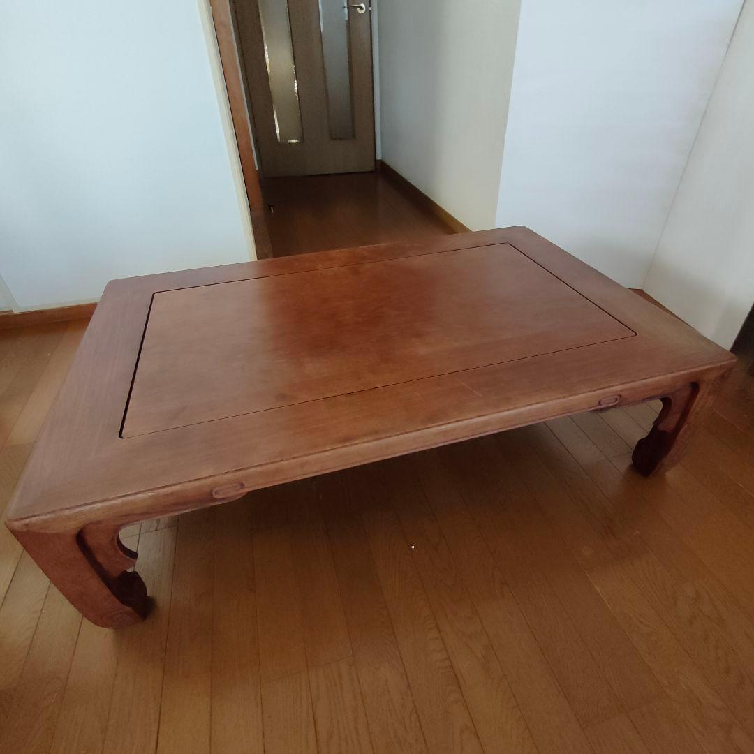 伝統的工芸品 大阪唐木指物 中森喜三郎 作 唐木家具 紫檀 座卓