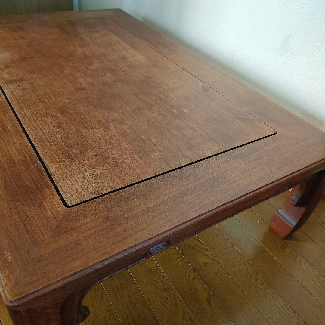 伝統的工芸品 大阪唐木指物 中森喜三郎 作 唐木家具 紫檀 座卓