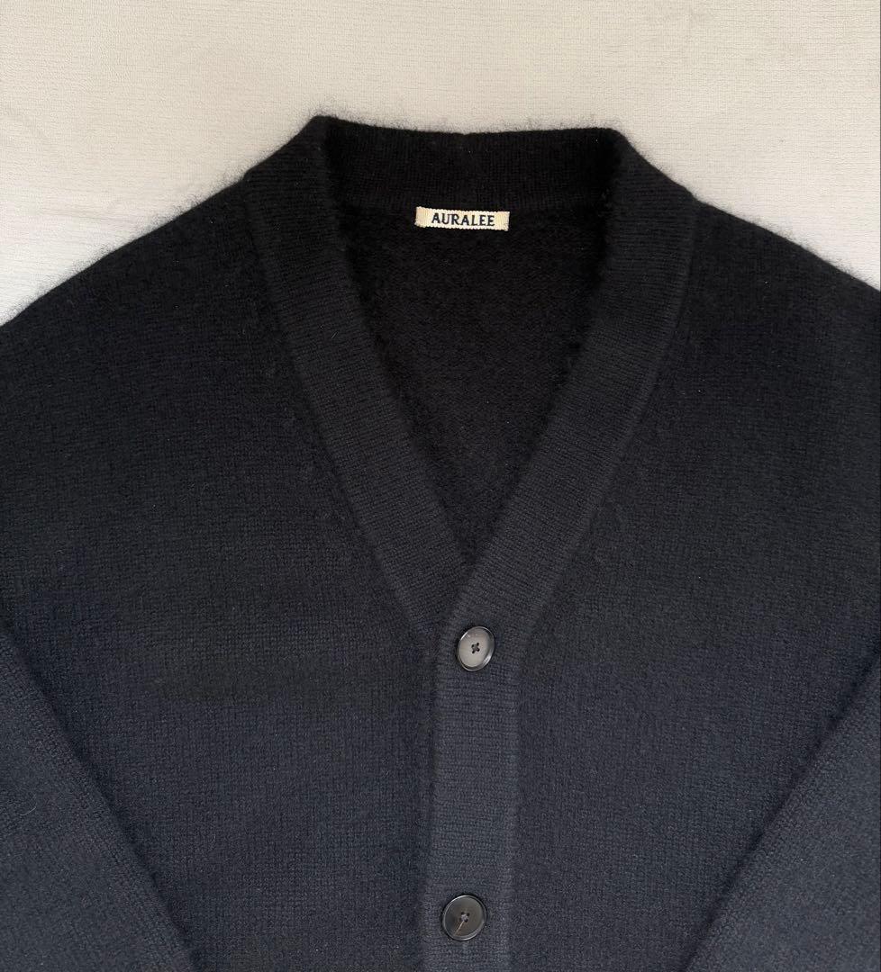 定価7.5万 美品 AURALEE ベビーカシミヤニットカーディガン 肉厚