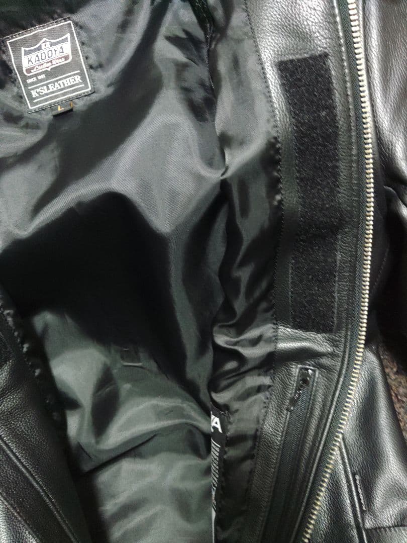 ス*カ様 KADOYA シングルライダースジャケット　Lサイズ