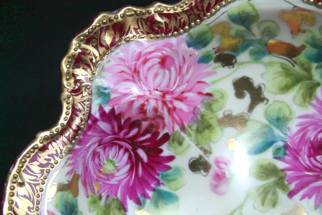 ◎秀麗 オールドノリタケ｟ メープルリーフ印｠ 希少 皿 ボウル ノリタケ