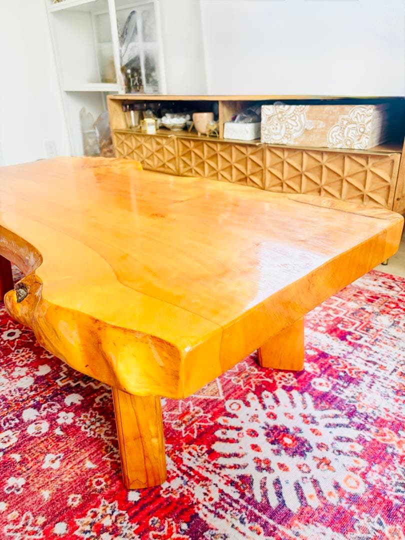 一枚板 無垢材 センターテーブル｜職人手作り・希少木材