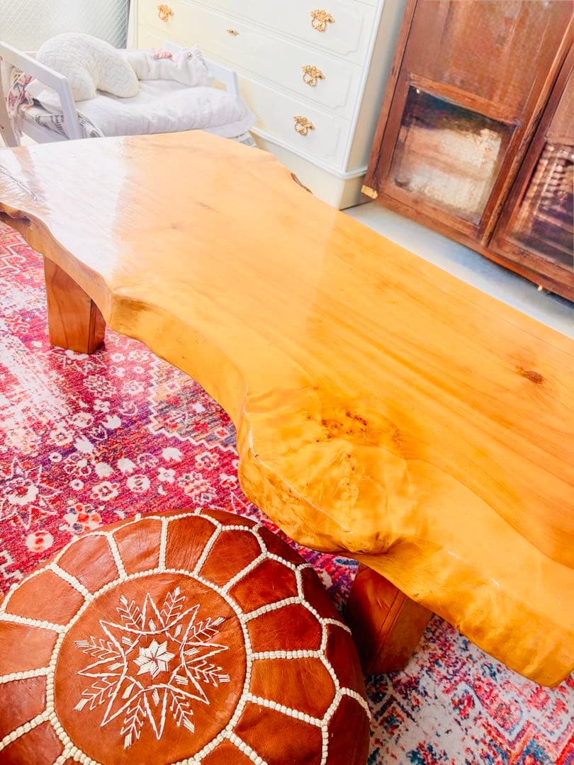 一枚板 無垢材 センターテーブル｜職人手作り・希少木材