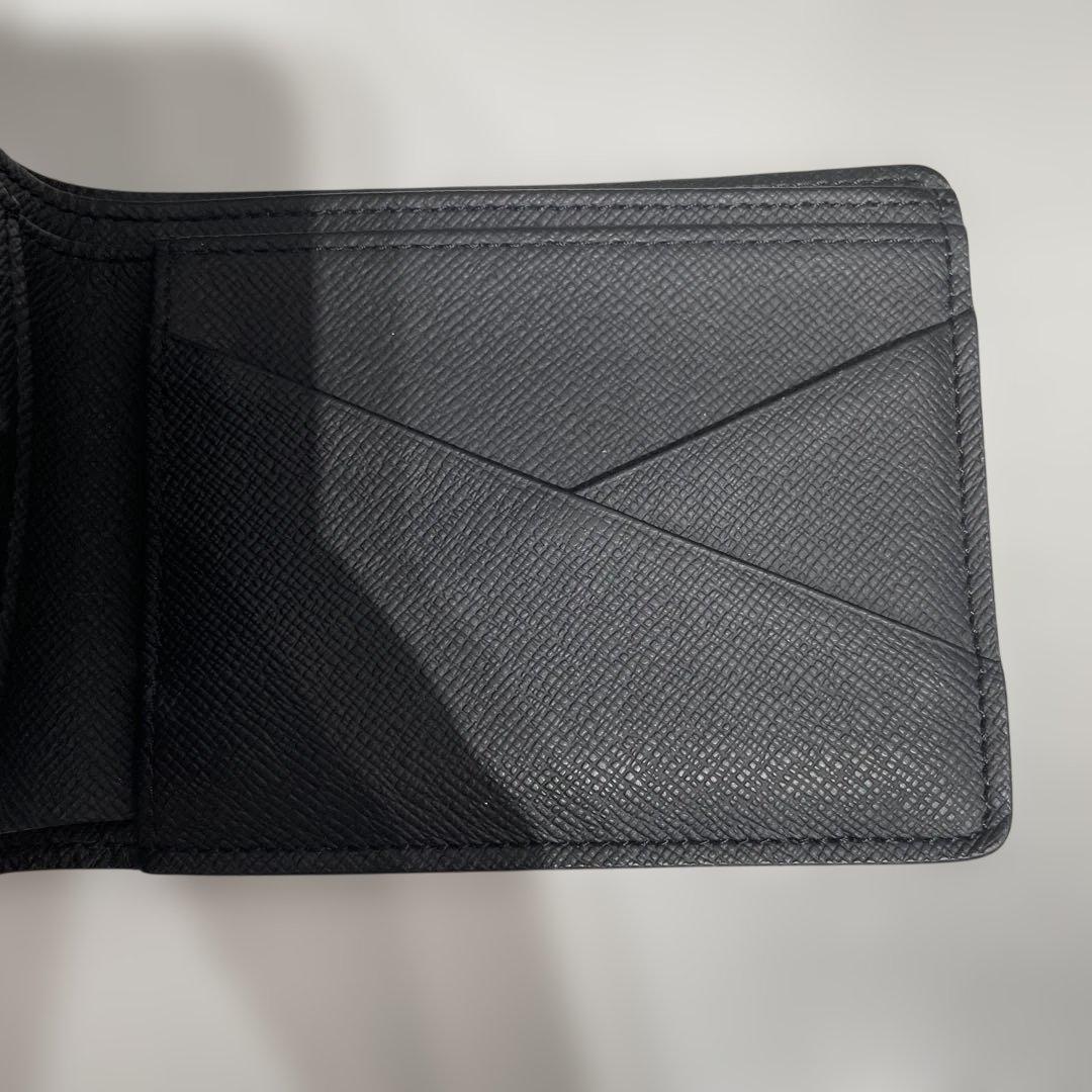 ルイヴィトン　ダミエ　ブラック チェック柄 二つ折り財布