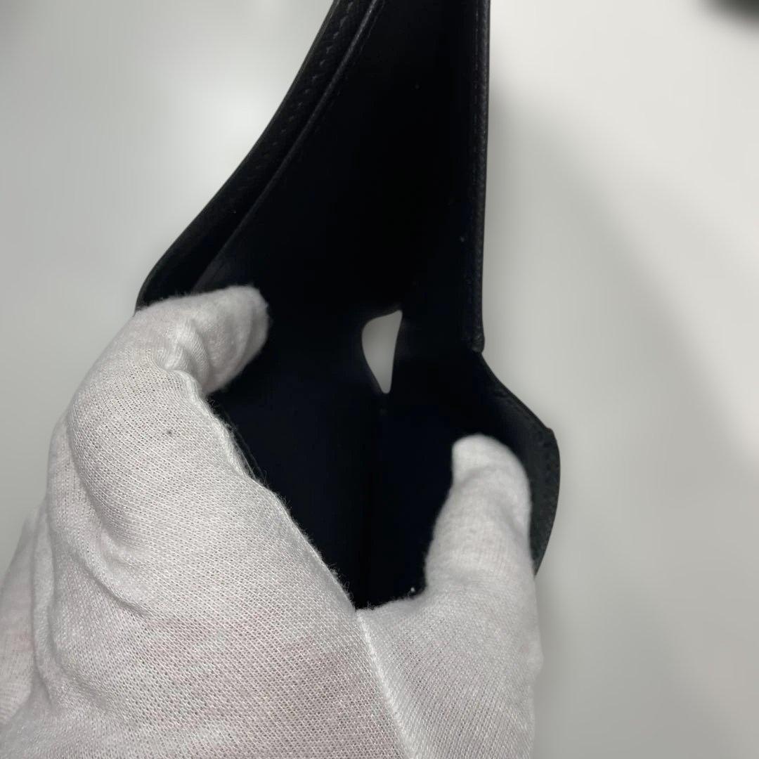 ルイヴィトン　ダミエ　ブラック チェック柄 二つ折り財布
