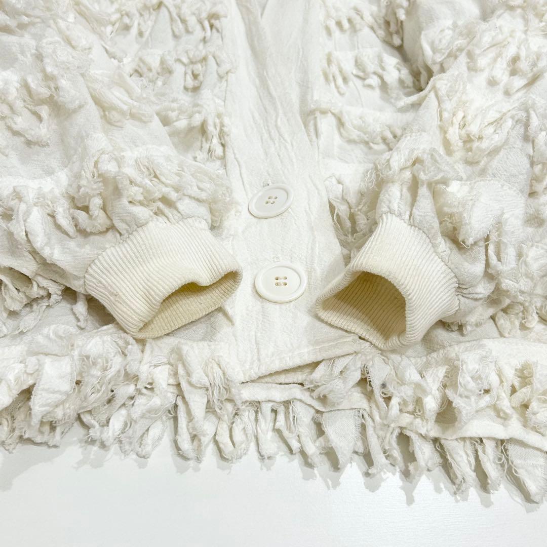 Paula Sweet 80s USA vintage フリンジカーディガン L