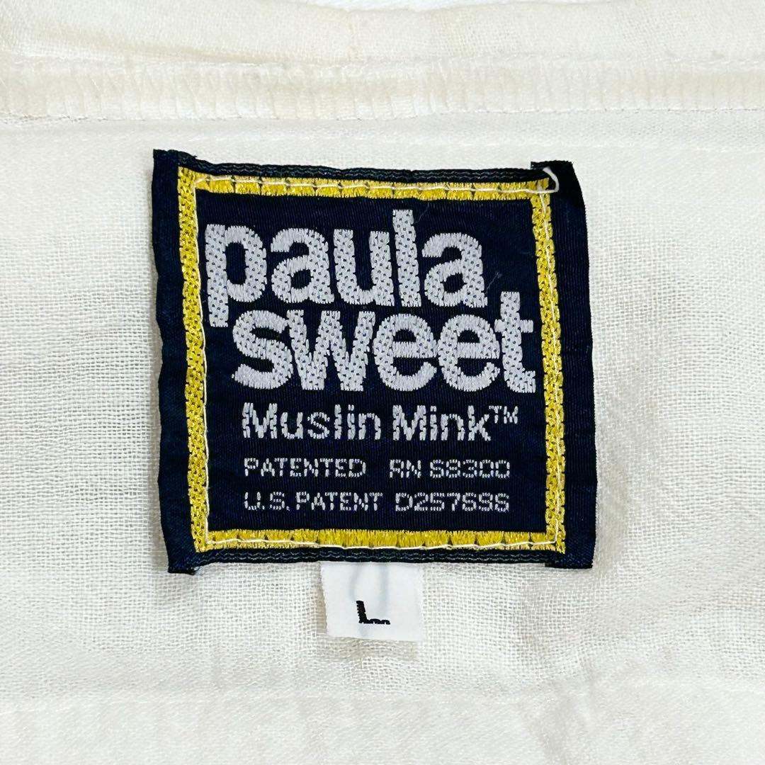Paula Sweet 80s USA vintage フリンジカーディガン L