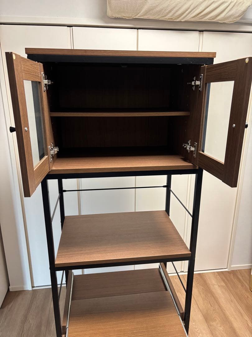 ニトリ組合せシェルフ本体＋ユニット(ファル 1659 MBR/BK）