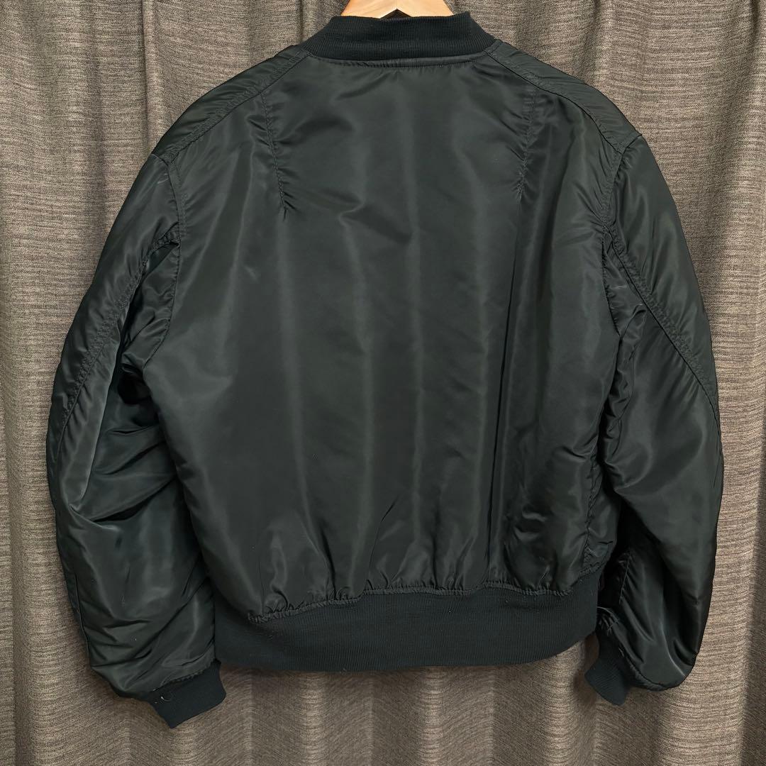 希少サイズ 旧タグ ALPHA MA-1 ブラック USA製