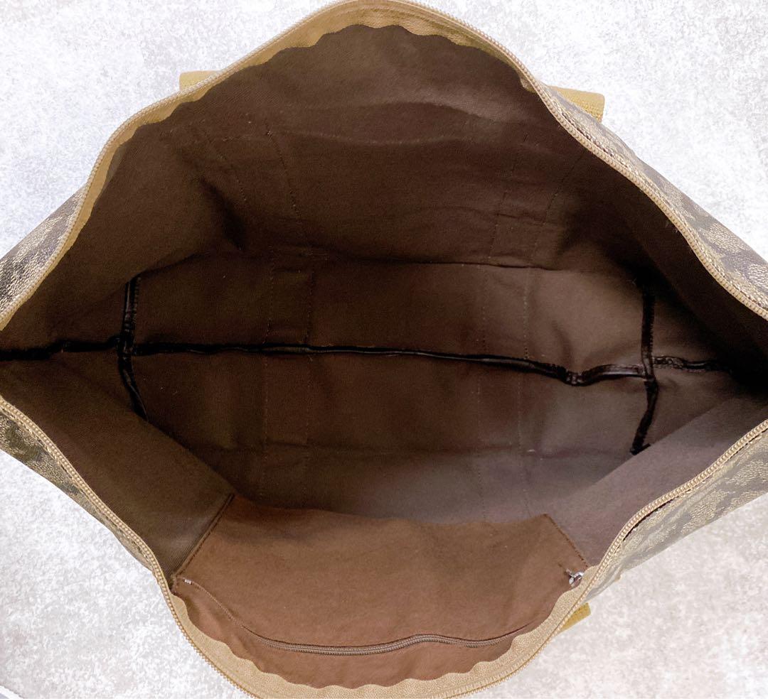 美品 イブサンローラン ジラフ柄 ボストントートバッグ 大容量